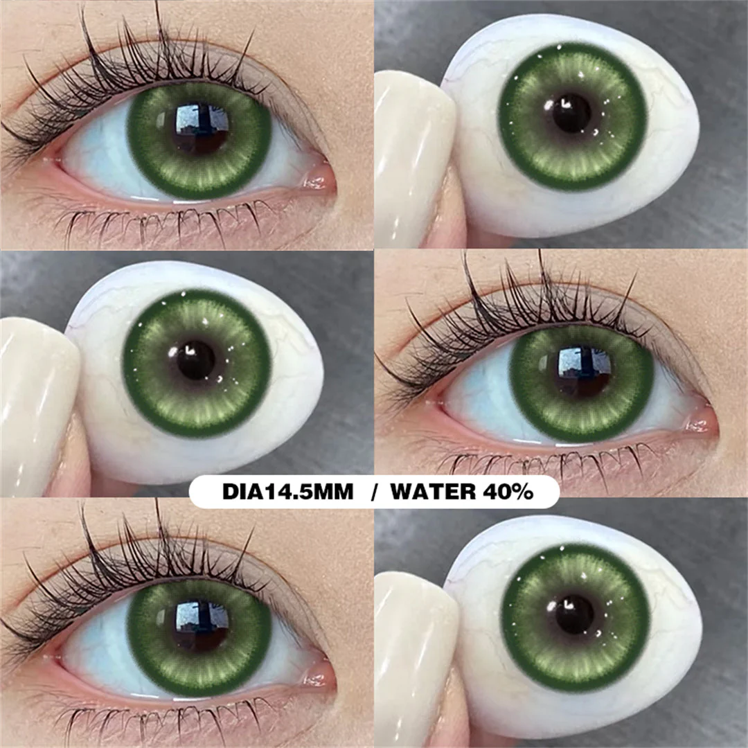 Cosplay Pampas Green 14.5mm 1 Pair | 1 Year