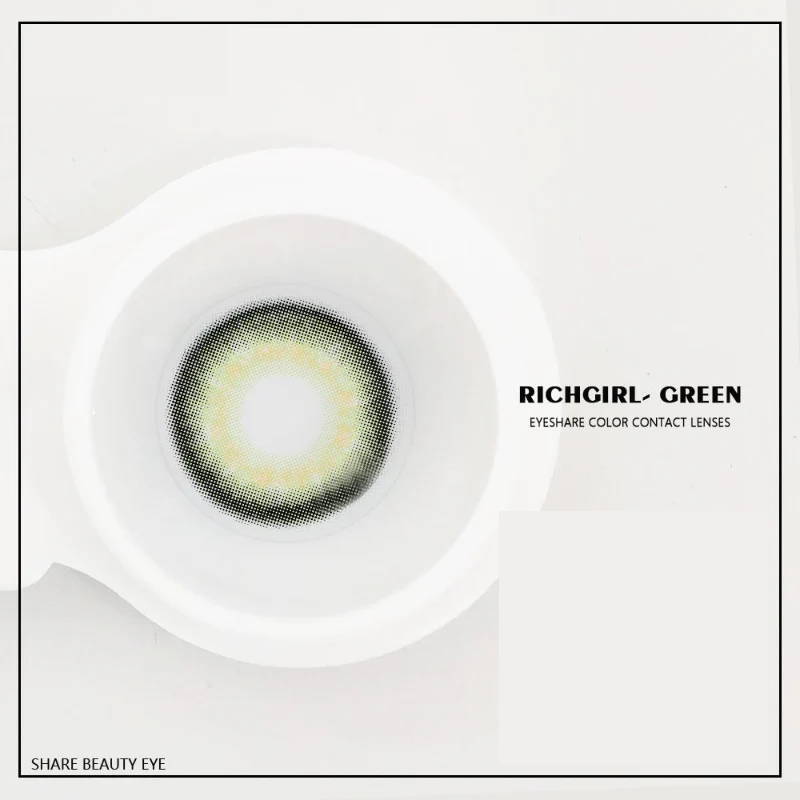Richgirl Green 14.0mm 1 Pair | 1 Year