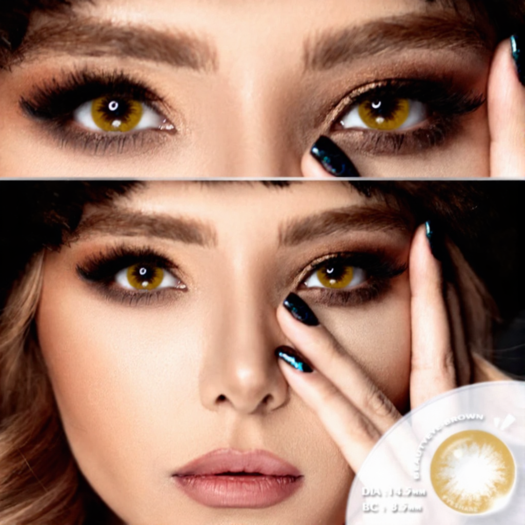 Beautyeye Brown 14.5mm 1 Pair | 1 Year