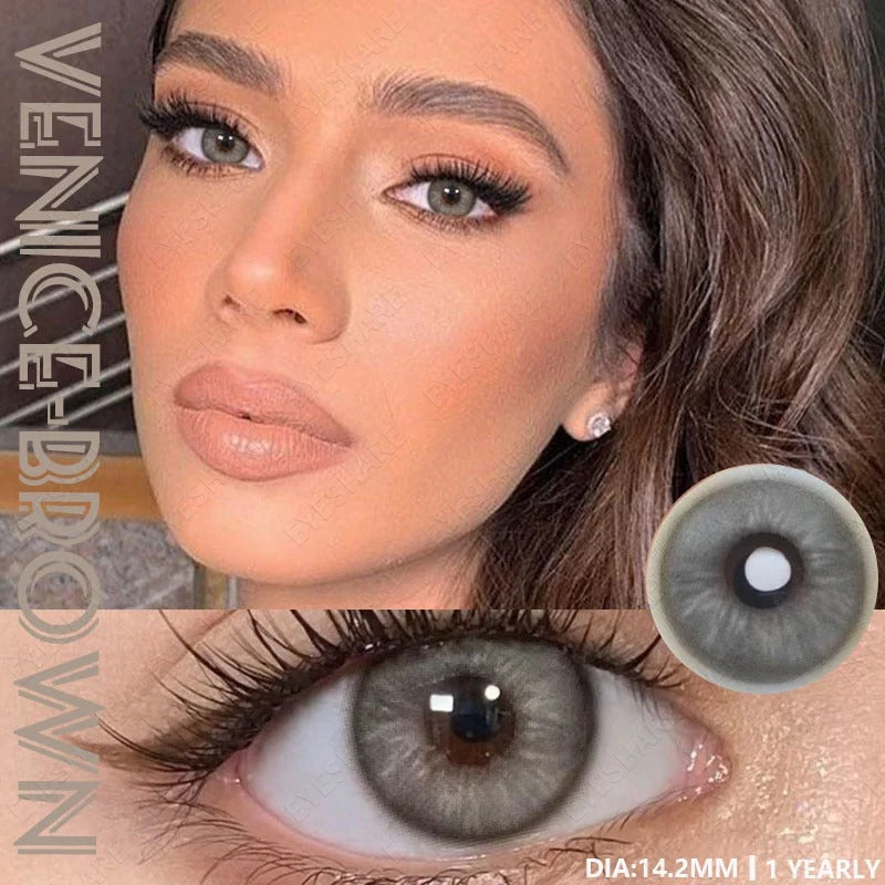 🎁 Venice Brown 14.2mm 1 Pair | 1 Year (100% off)