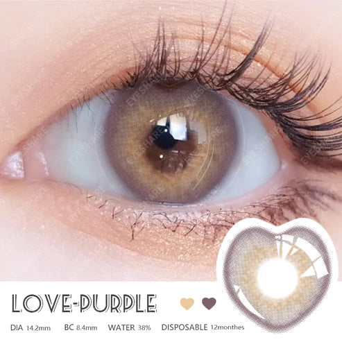 🎁 Love Purple 14.2mm 1 Pair | 1 Year (100% off)