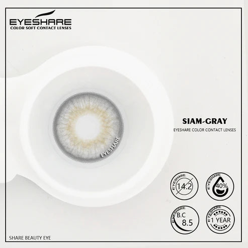Siam Gray 14.2mm 1 Pair | 1 Year