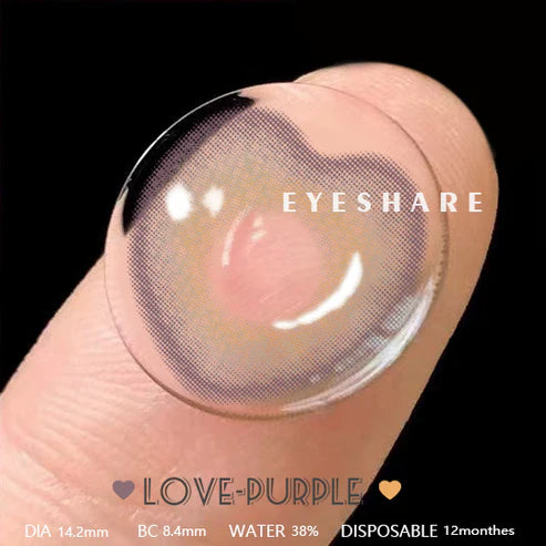 Love Purple 14.2mm 1 Pair | 1 Year