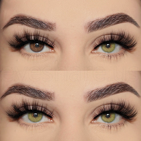 🎁 Aurora Yellow Green 14.2mm 1 Pair | 1 Year (100% off)