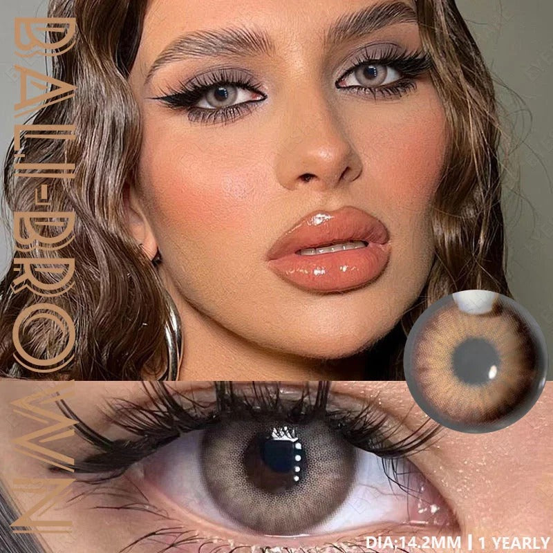 🎁 Bali Brown 14.2mm 1 Pair | 1 Year (100% off)