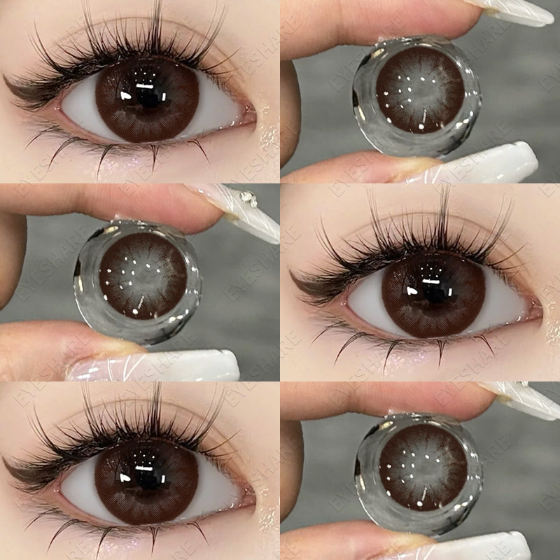 Beautyeye Chocolate 14.5mm 1 Pair | 1 Year