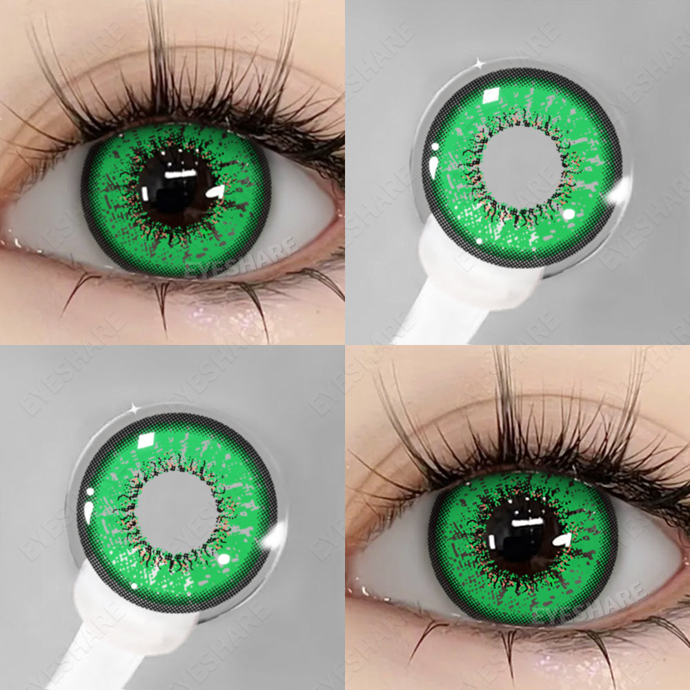 🎁 Cosplay BELLA Green 14.5mm 1 Pair | 1 Year (100% off)