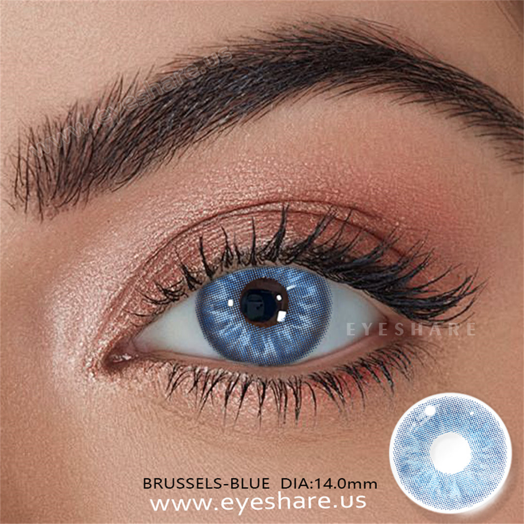 🎁 Brussels Blue 14.0mm 1 Pair | 1 Year (100% off)