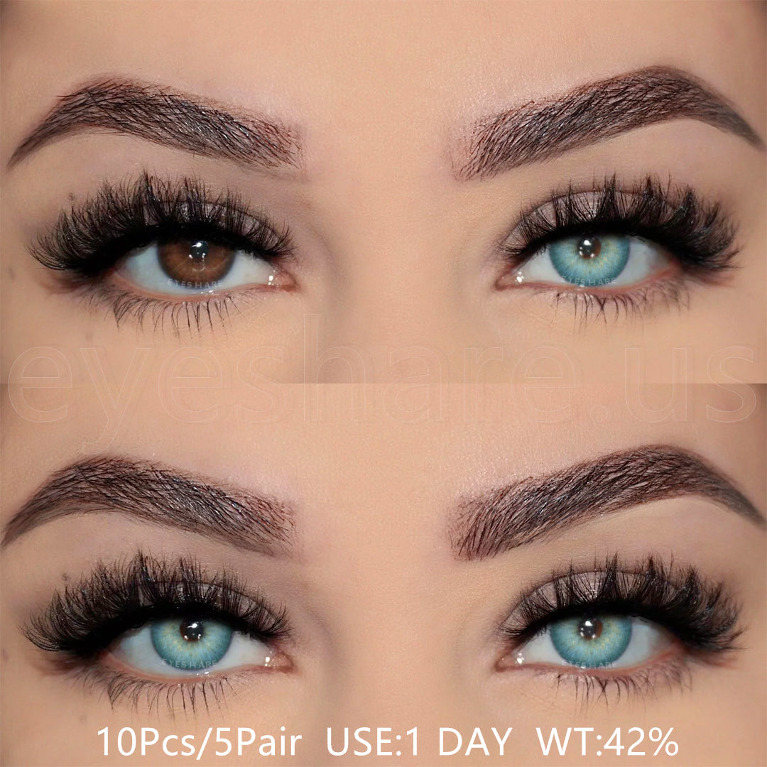 🎁 Holland Blue 1 Day Use I 14.5mm,10 Pcs=5Pair (100% off)