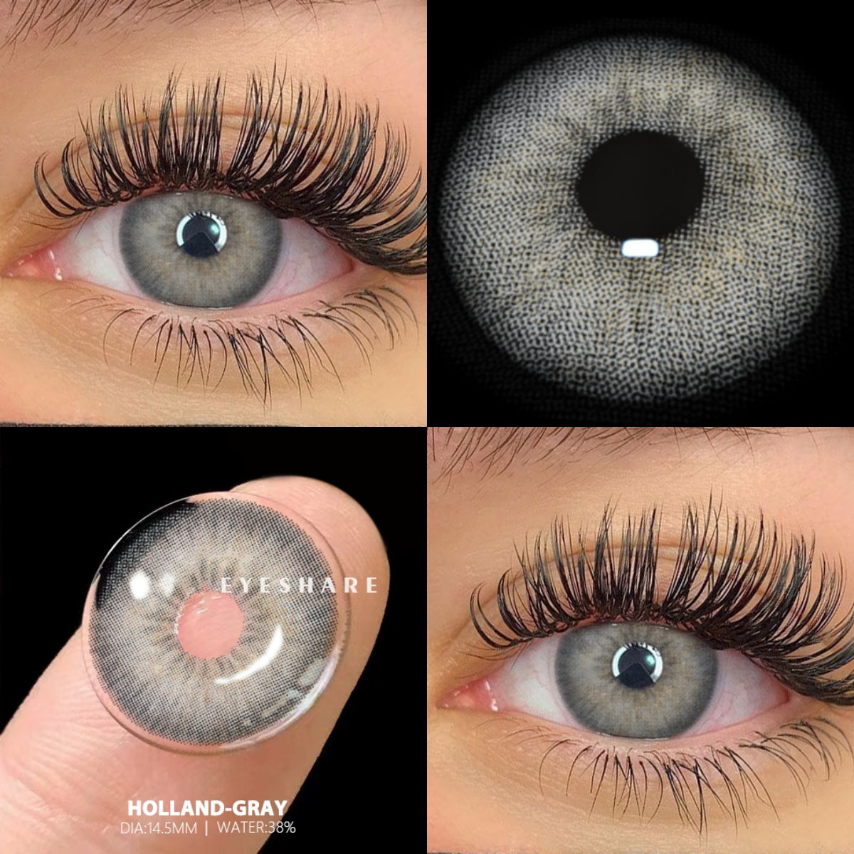 🎁 Holland Gray 14.5mm 1 Pair | 1 Year (100% off)