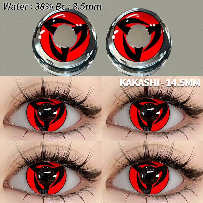 🎁 Cosplay KAKASHI 14.5mm 1 Pair | 1 Year (100% off)