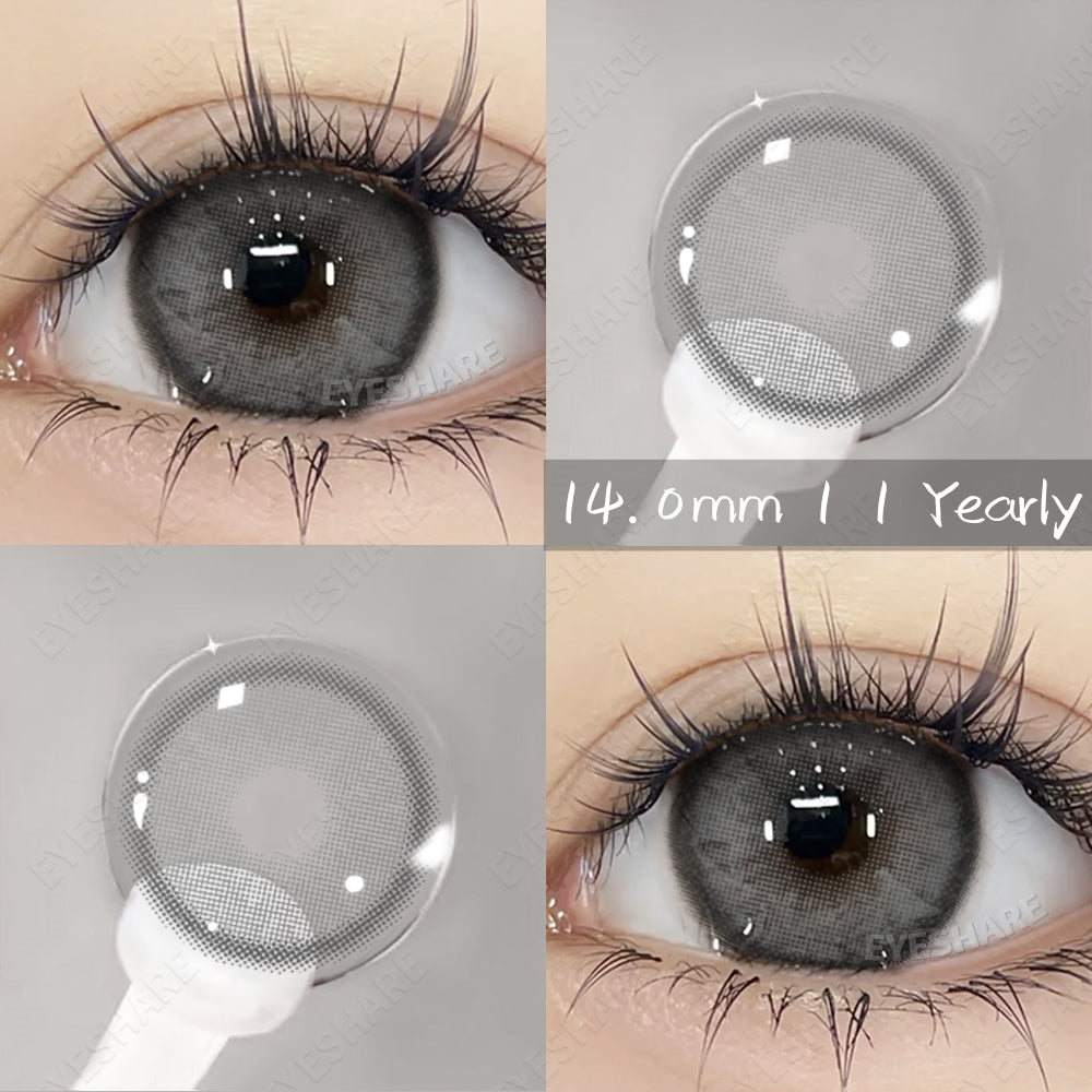 Lemon Gray 14.2mm 1 Pair | 1 Year