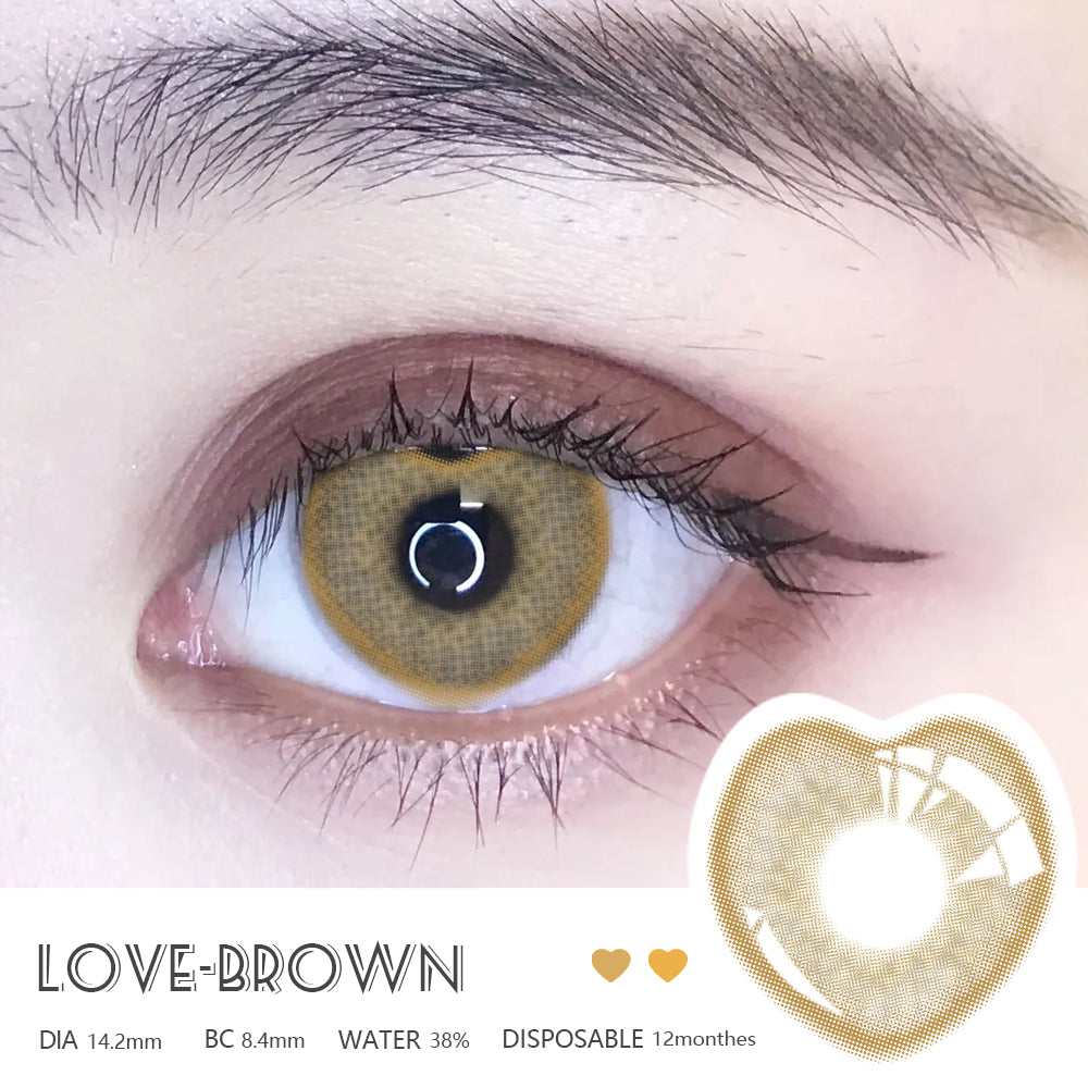 🎁 Love Brown 14.2mm 1 Pair | 1 Year (100% off)
