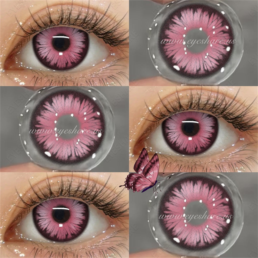 🎁 Cosplay Montreux Pink 14.5mm 1 Pair | 1 Year (100% off)