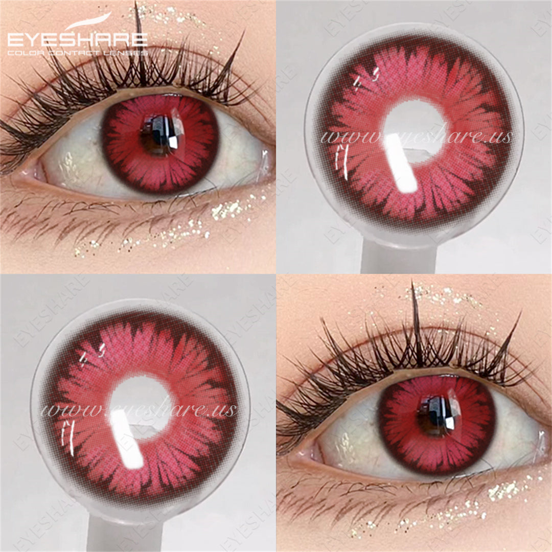 🎁 Cosplay Montreux Red 14.5mm 1 Pair | 1 Year (100% off)