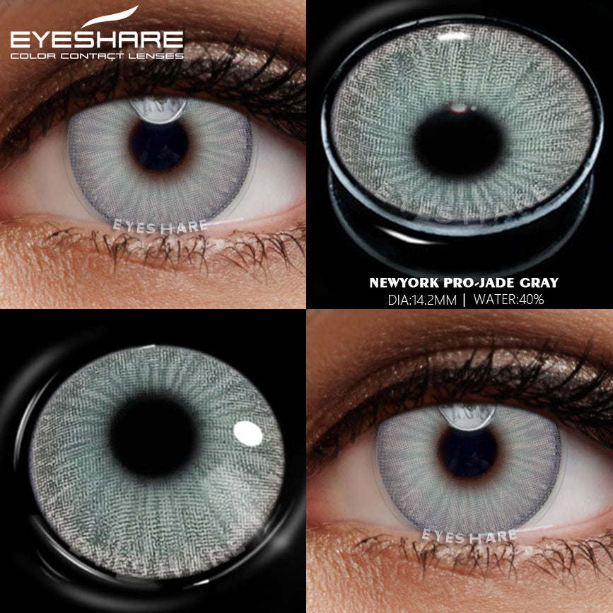 🎁 NewYork Jade Gray 14.2mm 1 Pair | 1 Year (100% off)