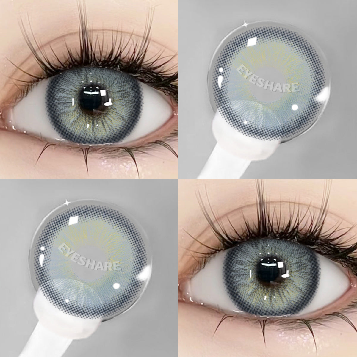 🎁 Nicosia Gray 14.2mm 1 Pair | 1 Year (100% off)