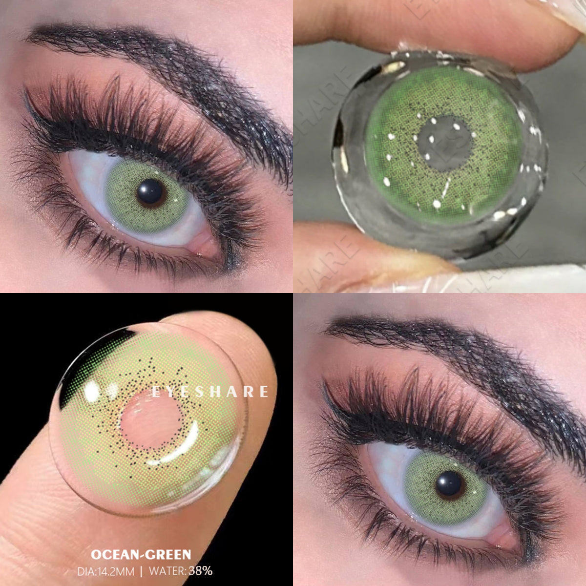 Ocean Green 14.2mm 1 Pair | 1 Year