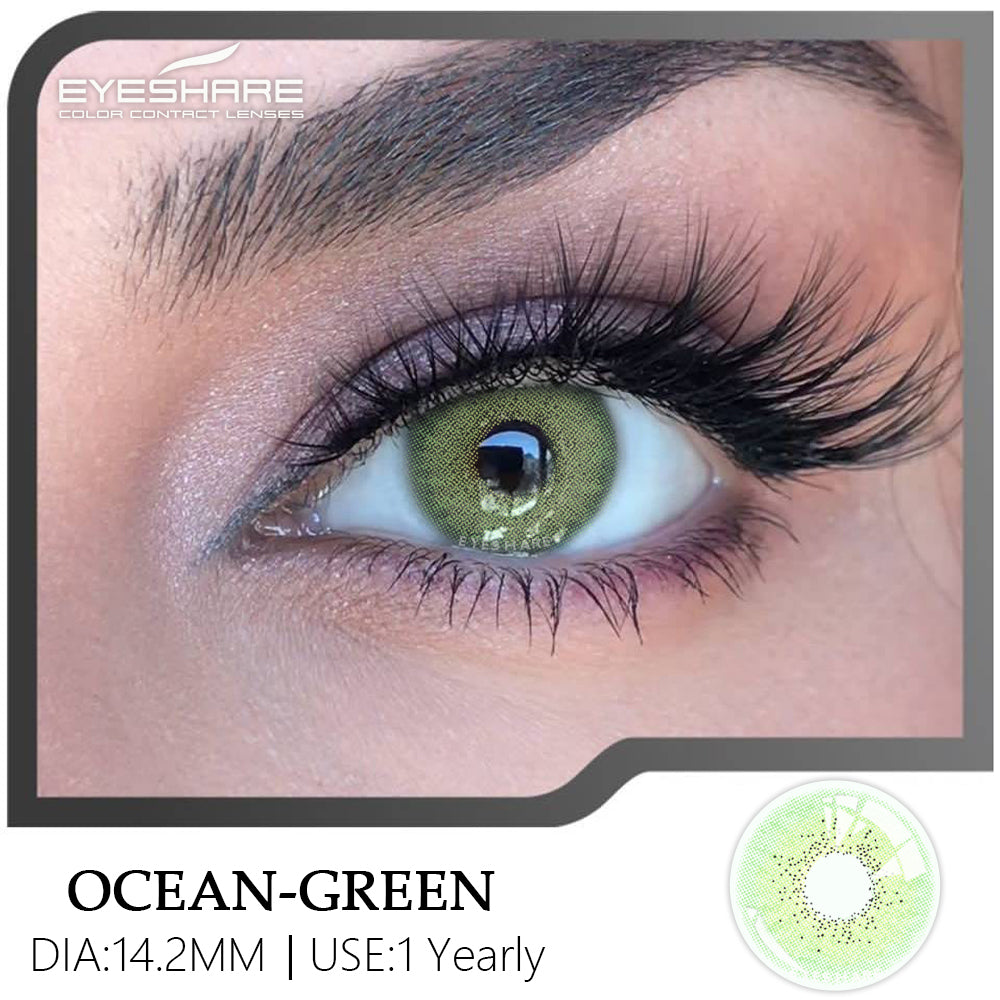 Ocean Green 14.2mm 1 Pair | 1 Year