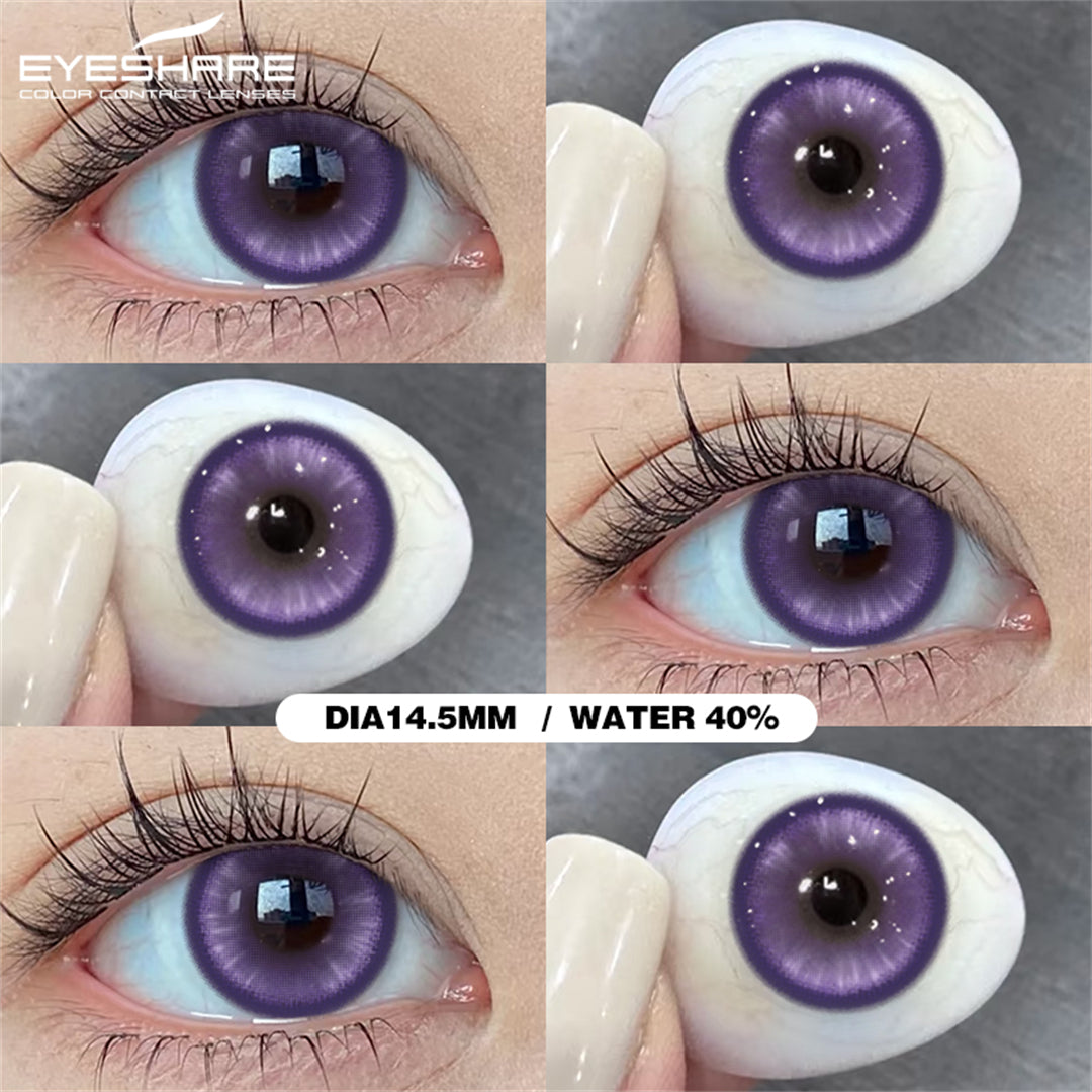 Cosplay Pampas Violet 14.5mm 1 Pair | 1 Year
