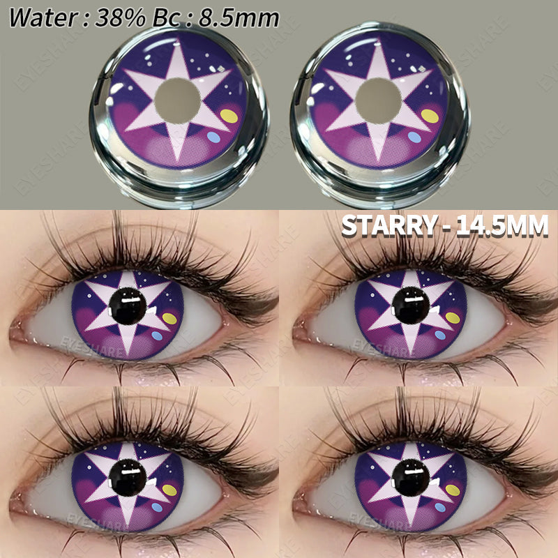 🎁 Cosplay Starry 14.5mm 1 Pair | 1 Year (100% off)