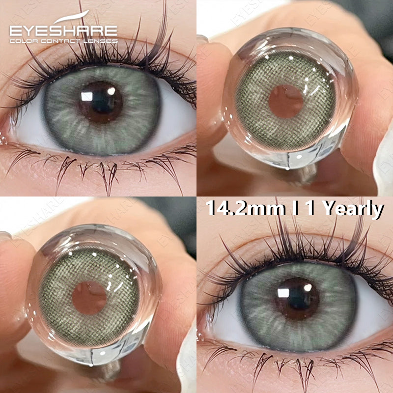 🎁 Venice Green 14.2mm 1 Pair | 1 Year (100% off)