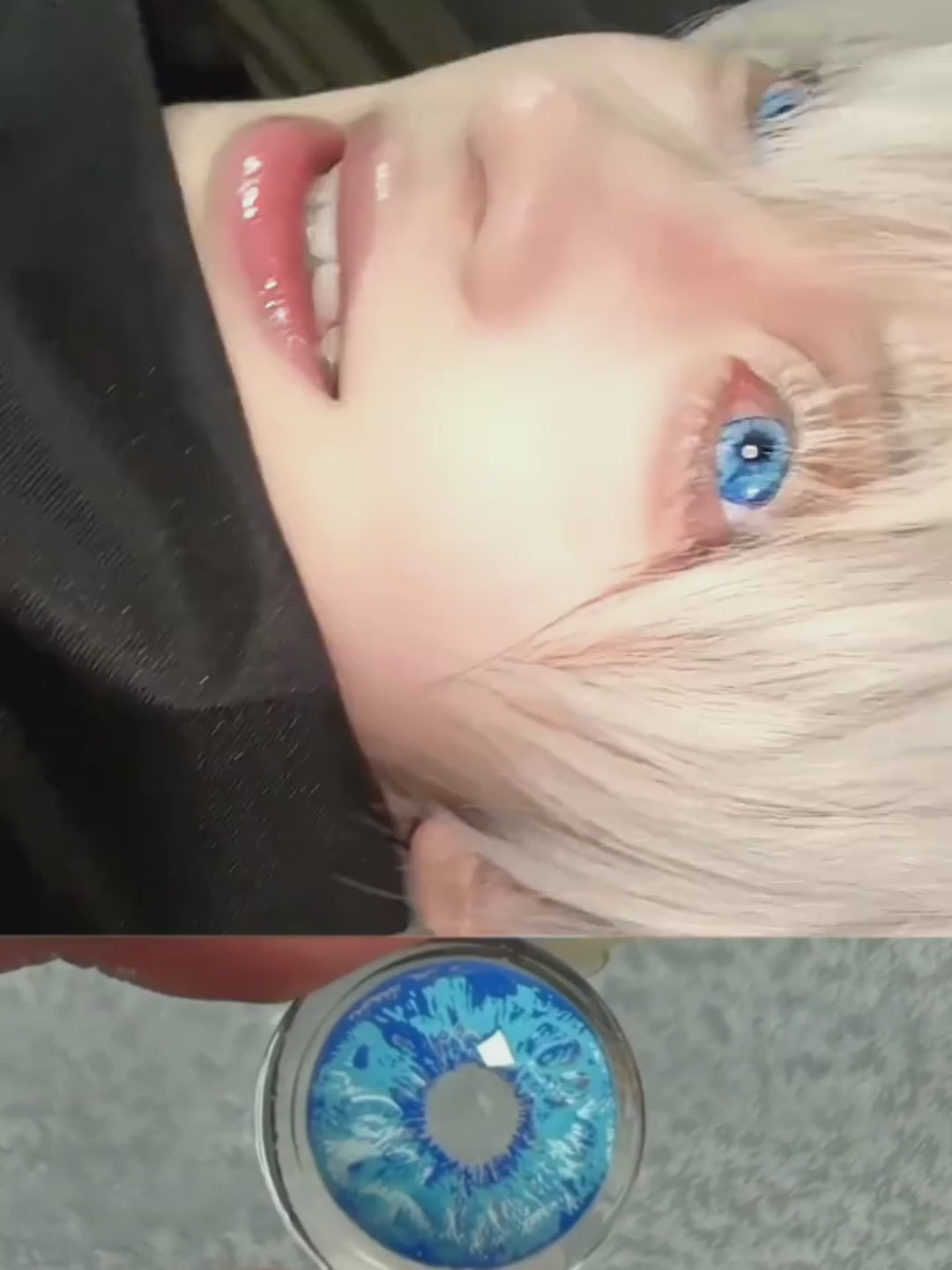 Cosplay HD38 Blue 14.5mm 1 Pair | 1 Year