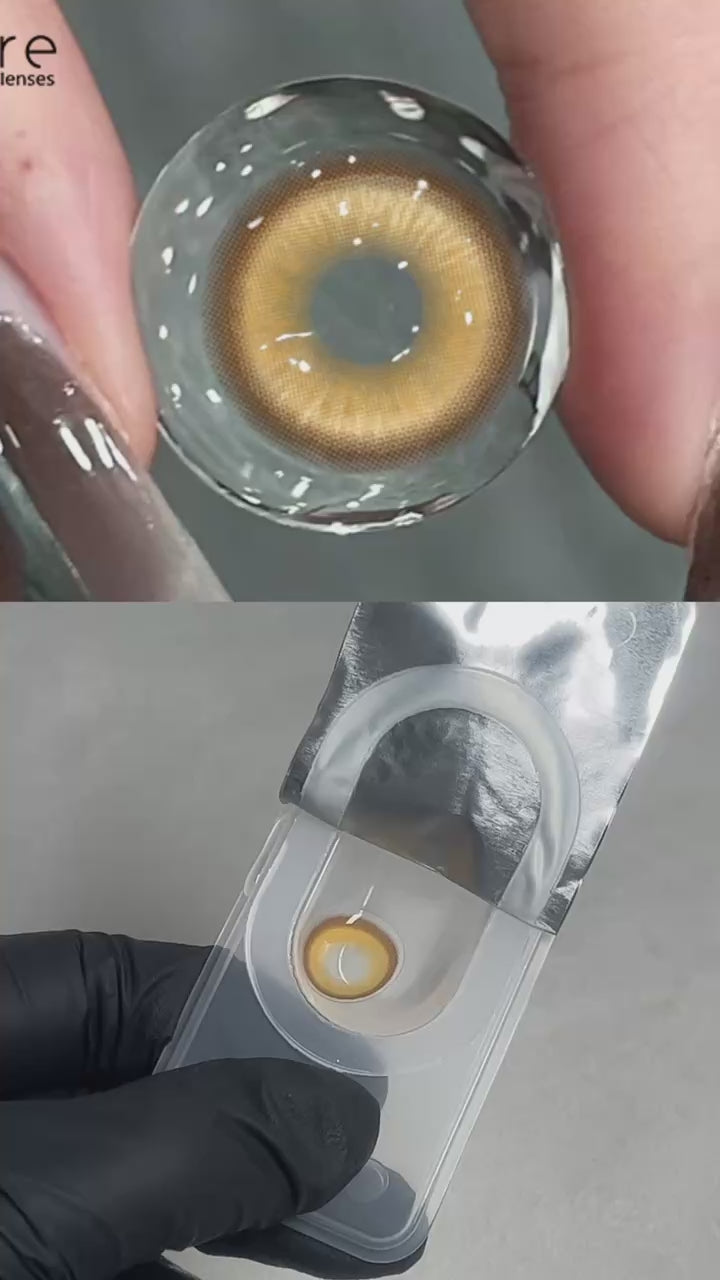 Cosplay Madrid Brown 14.0mm 1 Pair | 1 Year