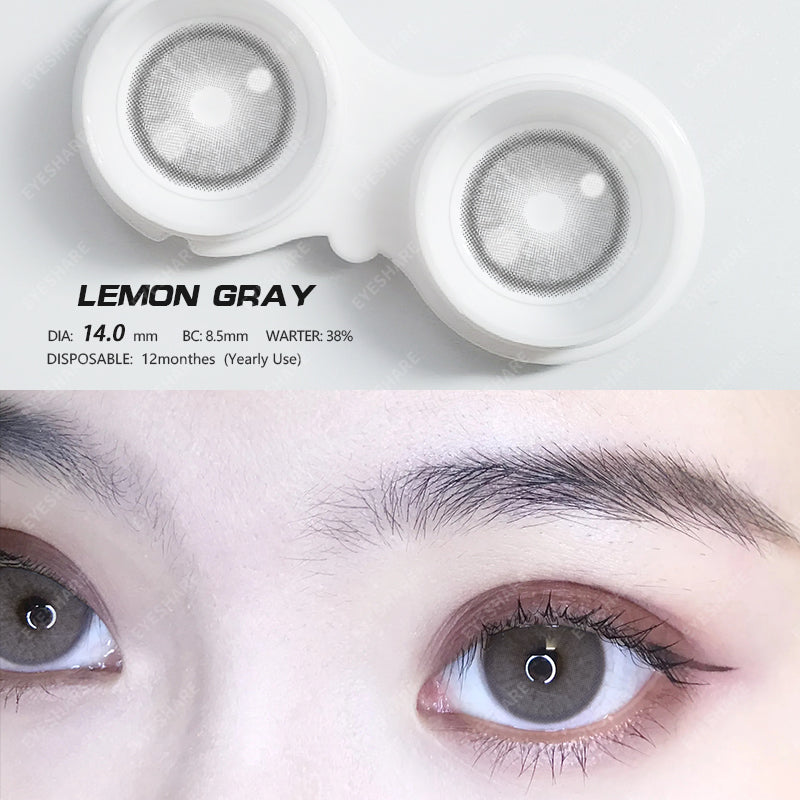 Lemon Gray 14.2mm 1 Pair | 1 Year